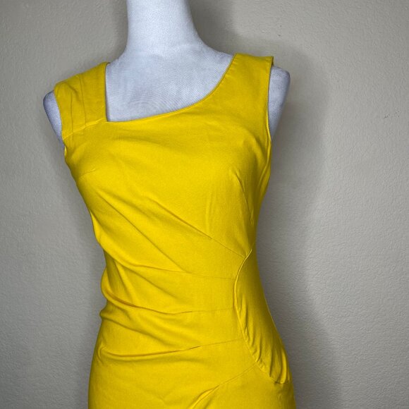 Haute Edition 2 pc Women's Asymmetric Sleeveless Ruched Midi Dress Bodycon Sm - Picture 4 of 16